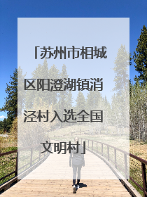 苏州市相城区阳澄湖镇消泾村入选全国文明村