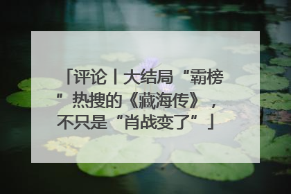 评论丨大结局“霸榜”热搜的《藏海传》，不只是“肖战变了”