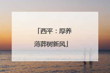西平：厚养薄葬树新风
