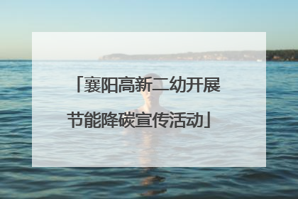 襄阳高新二幼开展节能降碳宣传活动