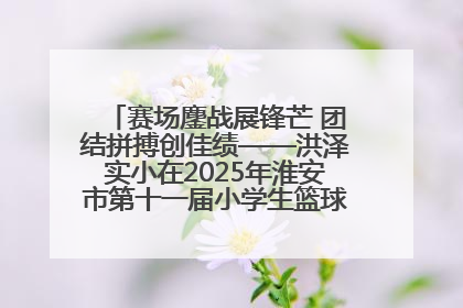 赛场鏖战展锋芒 团结拼搏创佳绩——洪泽实小在2025年淮安市第十一届小学生篮球比赛中再获佳绩