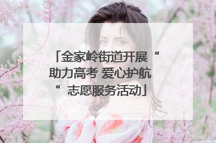 金家岭街道开展“助力高考 爱心护航”志愿服务活动