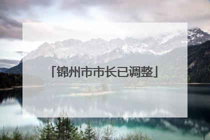 锦州市市长已调整