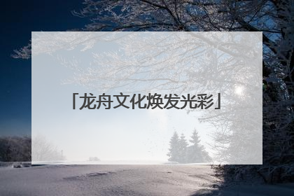 龙舟文化焕发光彩