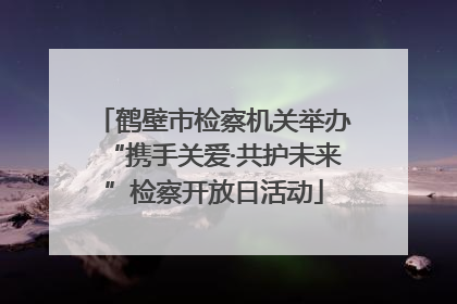 鹤壁市检察机关举办“携手关爱·共护未来”检察开放日活动