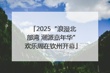 2025“浪漫北部湾 潮派嘉年华”欢乐周在钦州开幕