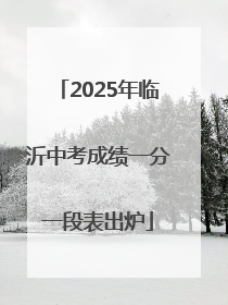 2025年临沂中考成绩一分一段表出炉
