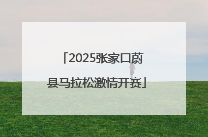 2025张家口蔚县马拉松激情开赛