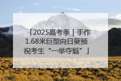 2025高考季｜手作1.68米巨型向日葵预祝考生“一举夺魁”