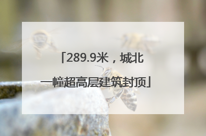289.9米，城北一幢超高层建筑封顶