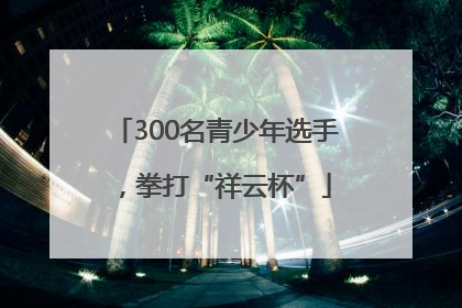 300名青少年选手，拳打“祥云杯”