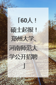 60人！硕士起报！郑州大学、河南师范大学公开招聘